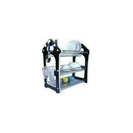 Nunix Dishrack 3 Layer Wooden With Removable Plastic Drip Tray