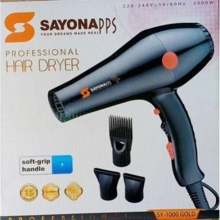 Sayona SY -1000 Salon Hair Blow Drier With 2 Speeds