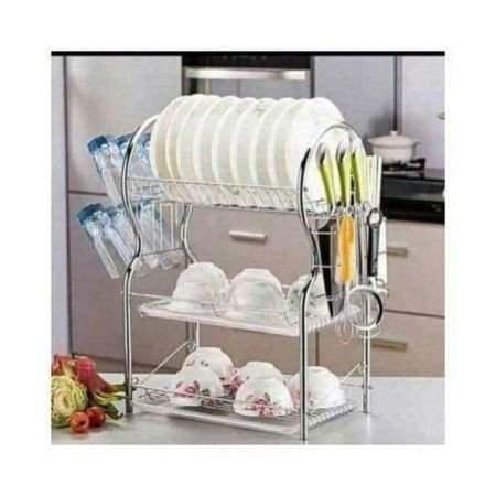 Nunix 3 Layer Stainless Steel Dishrack