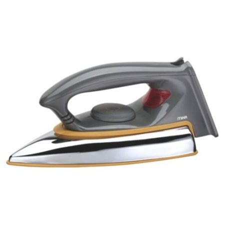 MIKA Dry Iron, Pro Glide Ceramic Soleplate, Grey & Yellow MIDR1242D