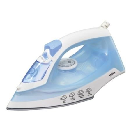 MIKA Steam Iron, Non-stick Soleplate, White & Blue MIST3121N