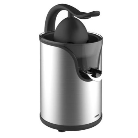 MIKA Citrus Juicer, Plastic Handle Press, 100W, Stainless Steel MJC101X