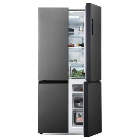 MIKA Fridge, 592L, 4 Door Bottom Mount Freezer, No Frost, INVERTER Compressor, Inox Line Brush MRNF4D592XLBV