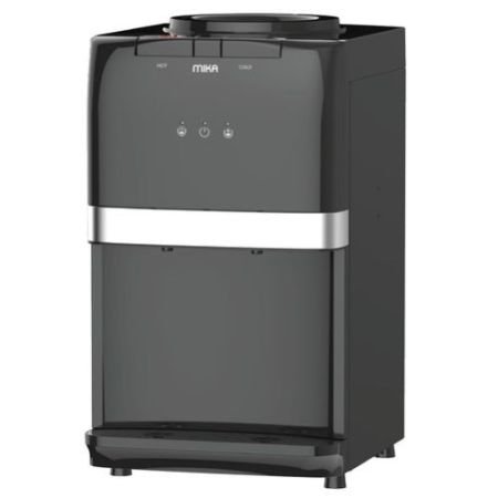 MIKA Water Dispenser, Table Top, Hot & Electric Cooling, Black & Silver MWD1503BS