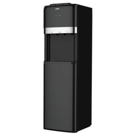 MIKA Water Dispenser, Standing, Bottom Load, Hot, Normal & Cold, Compressor Cooling (3 Taps), Black & Silver MWDB2804BS