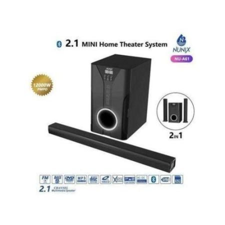 Nunix NU-A61 Sound Bar Mini System 2.1 Subwoofer - High Quality